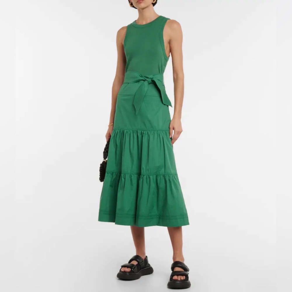 Veronica beard Austyn midi dress in meadow green size medium